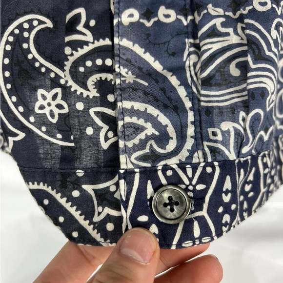 Kapital Kountry Remake Bandana Patchwork Trucker Jacket Men’s 4 Navy/Indigo - Picture 4 of 10